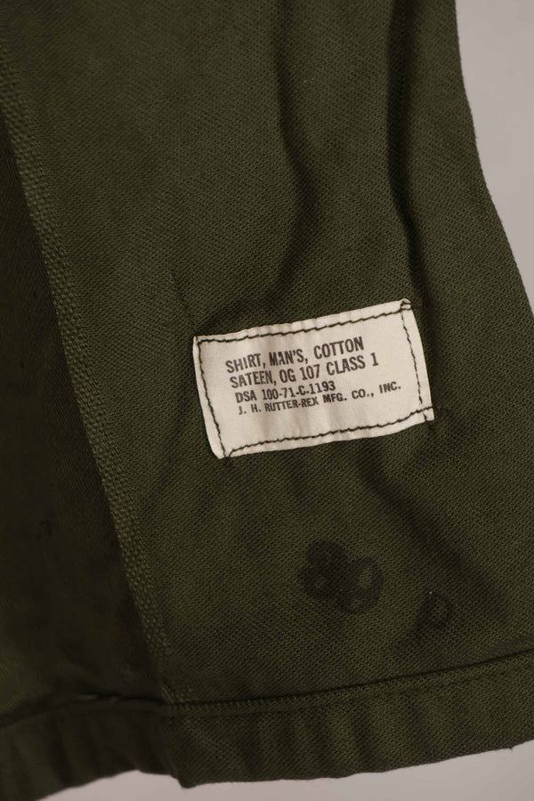 Real 1971 U.S. Army OG-107 utility shirt, almost unused A