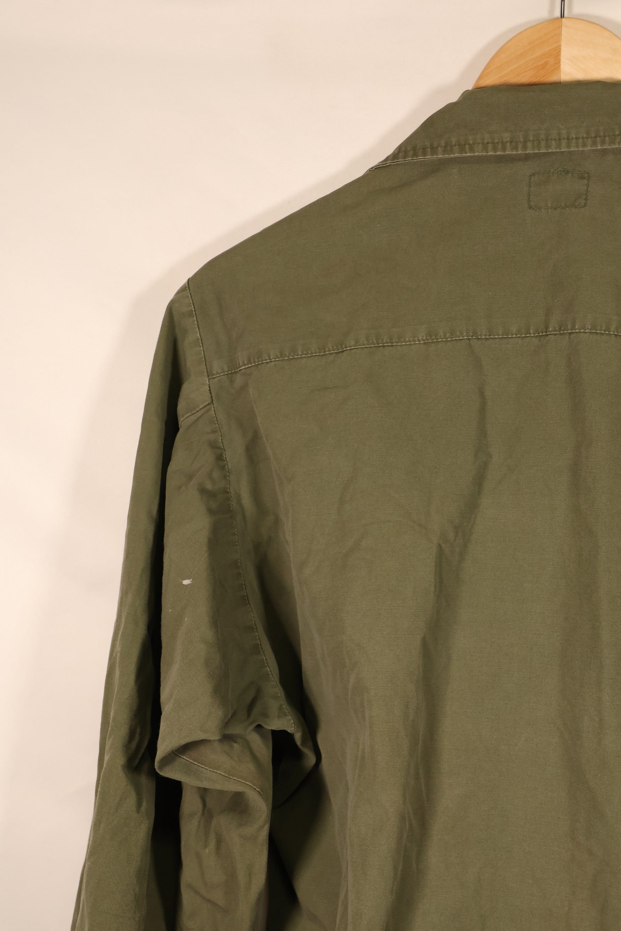 Around 1967; S-R 3rd Model Jungle Fatigue Jacket; Slightly Faded; Used