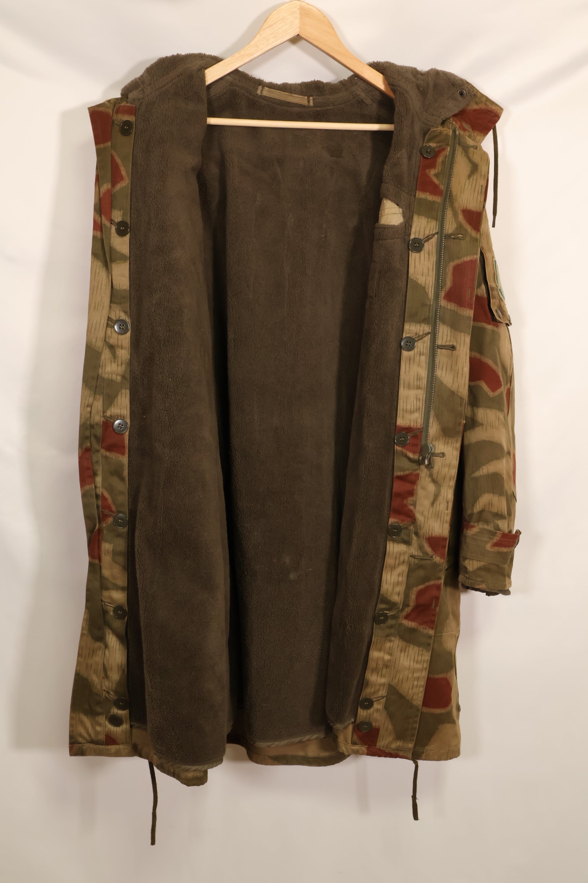 1960s-70s West German BGS Tan & Water Camouflage Field Parka with liner, used.