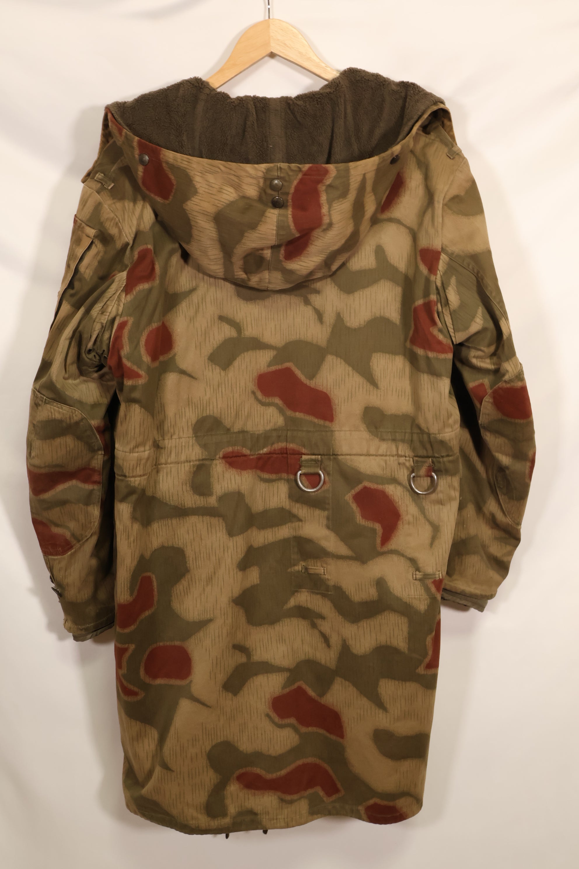 1960s-70s West German BGS Tan & Water Camouflage Field Parka with liner, used.