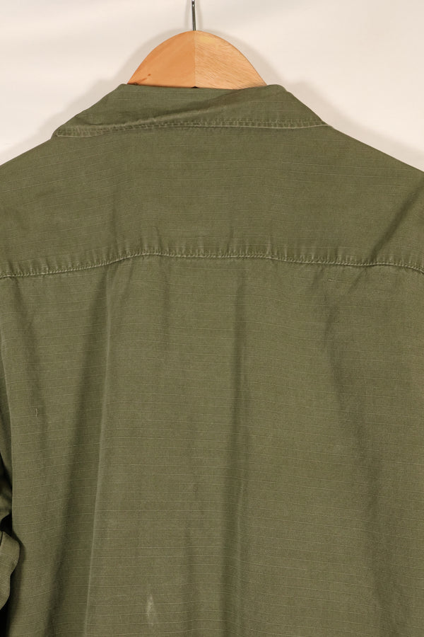 1970 Contract M-S 4th Model Jungle Fatigue Jacket, faded, used.