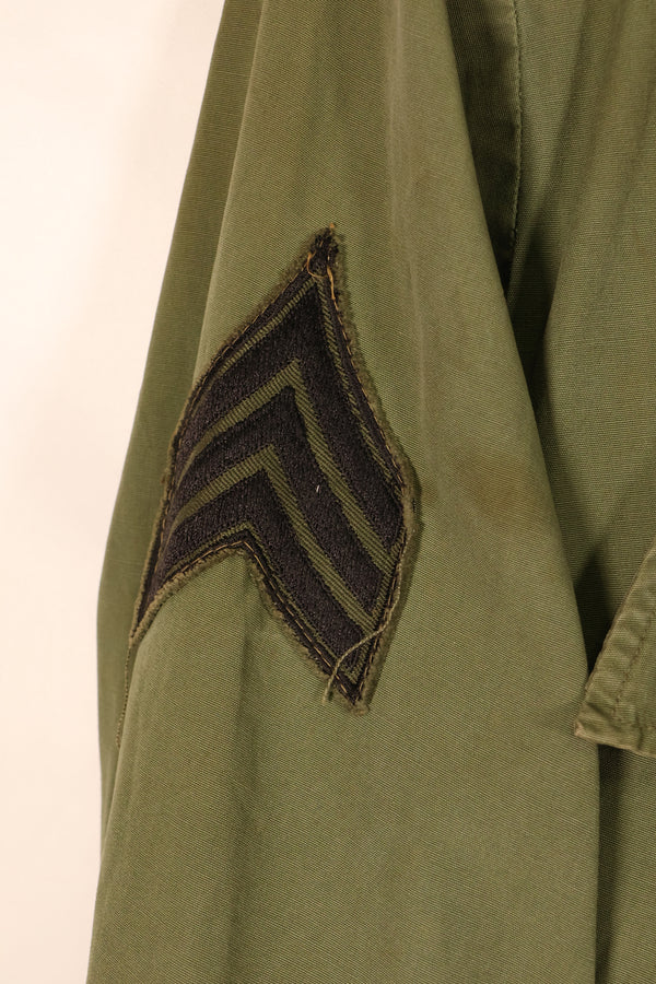 1967 Contract, S-S, 3rd Model Jungle Fatigue Jacket, 25th Infantry Division Patch, Used