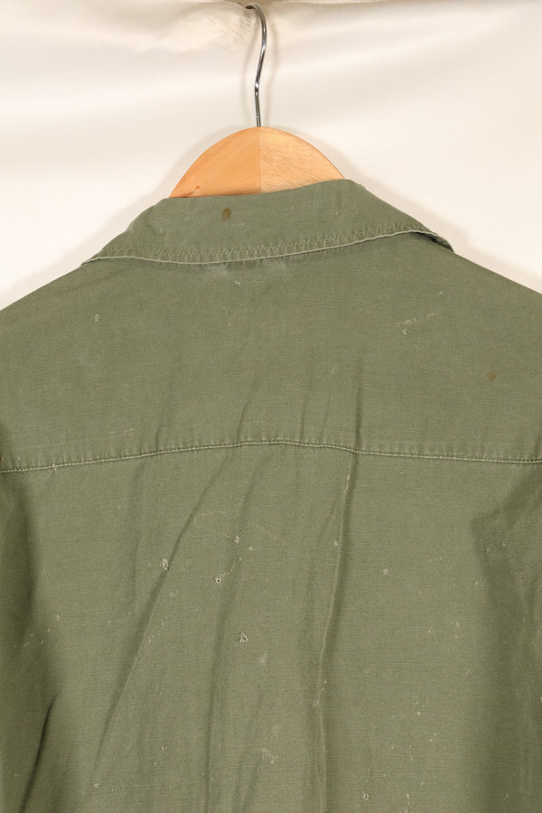 1967 Contract M-S Non Ripstop 3rd Model Jungle Fatigue Jacket with Tape Used