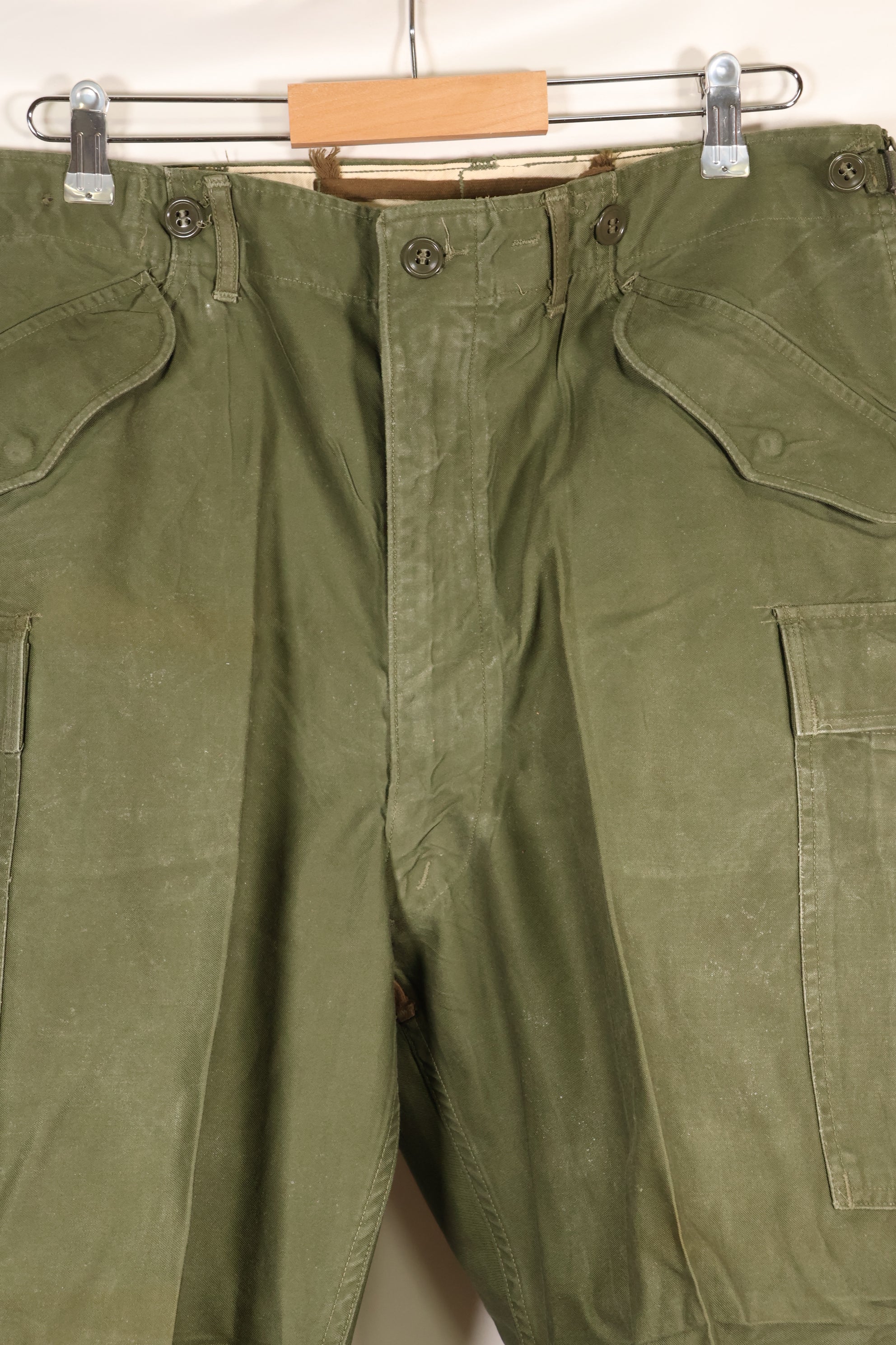 1952 Contract M-S U.S. Army M-51 Field Cotton Pants Used