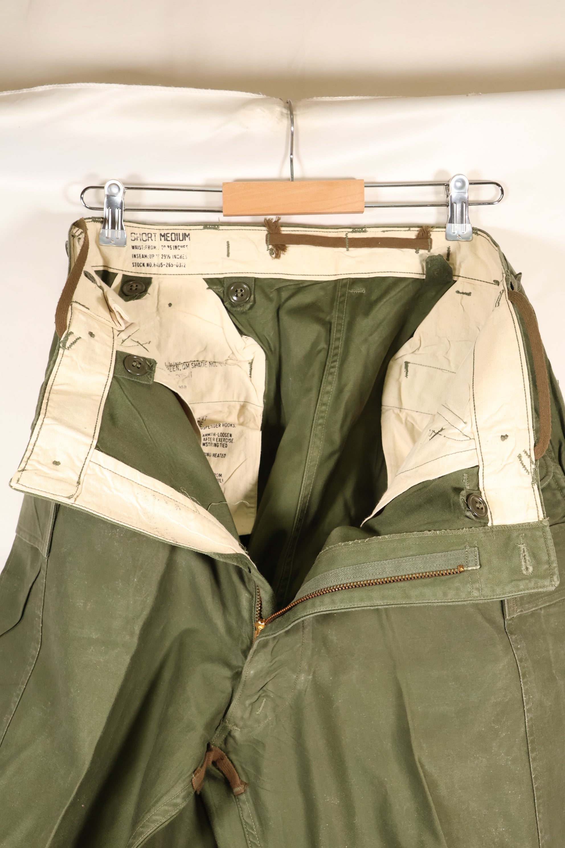 1952 Contract M-S U.S. Army M-51 Field Cotton Pants Used
