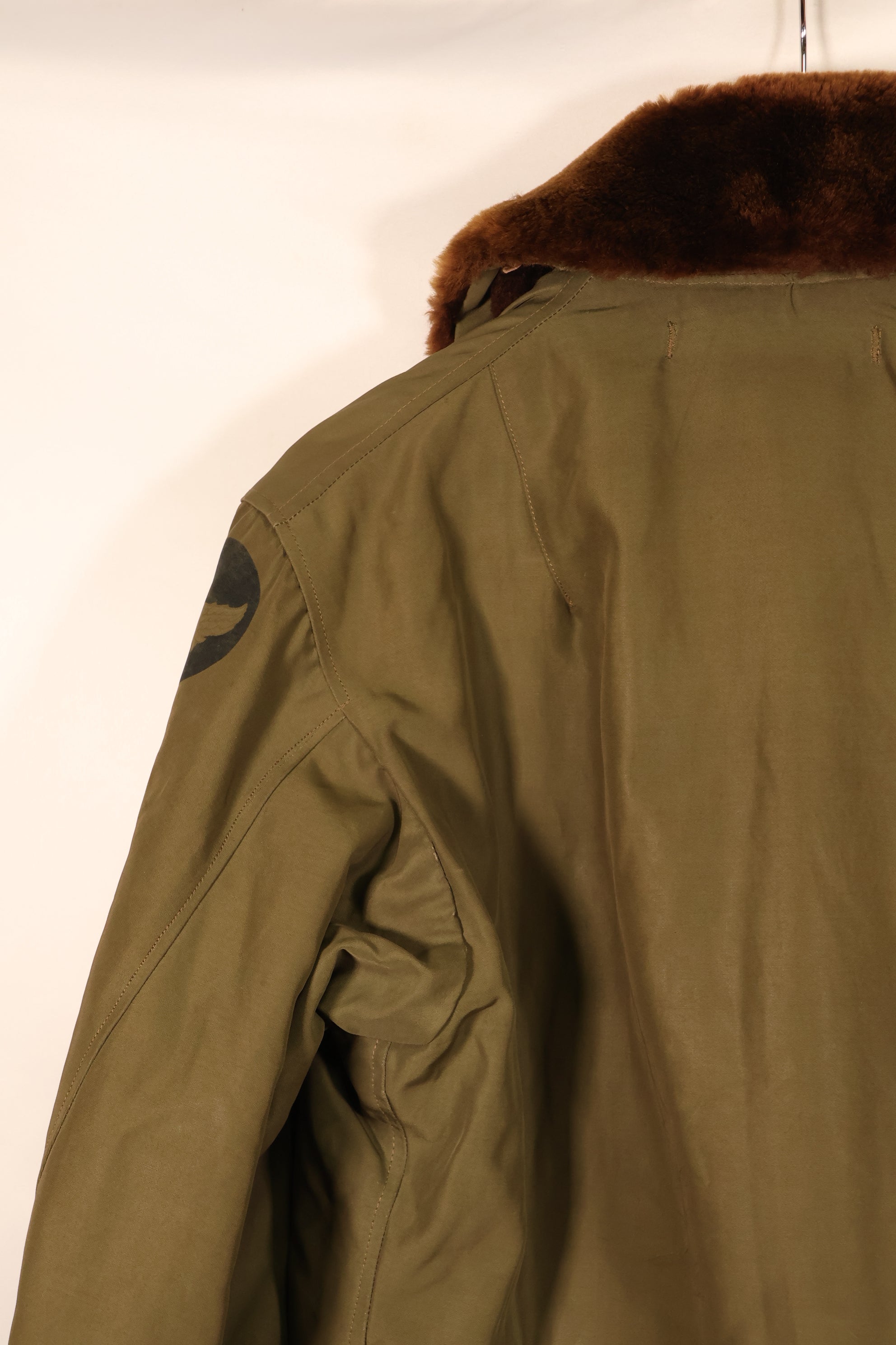 1940s, Size 38, U.S. Army Air Forces (USAAF) B-15 Flight Jacket, with elevator modifications, in good condition