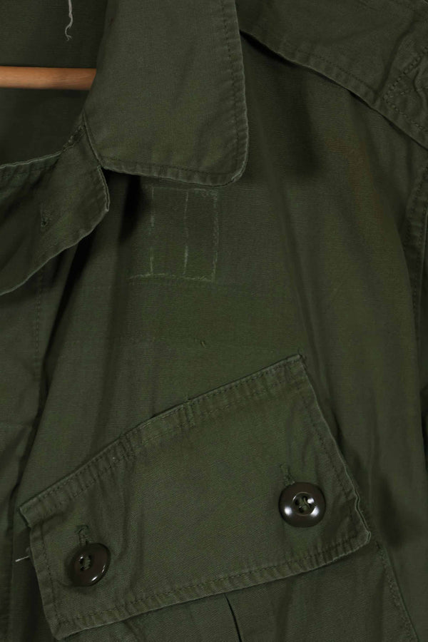 Early 1960s 1st Model Jungle Fatigue Jacket, tags unreadable, used.