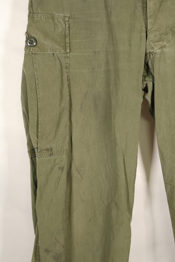 1964 Contract S-R 1st Model Jungle Fatigue Pants, CRC release, faded, used