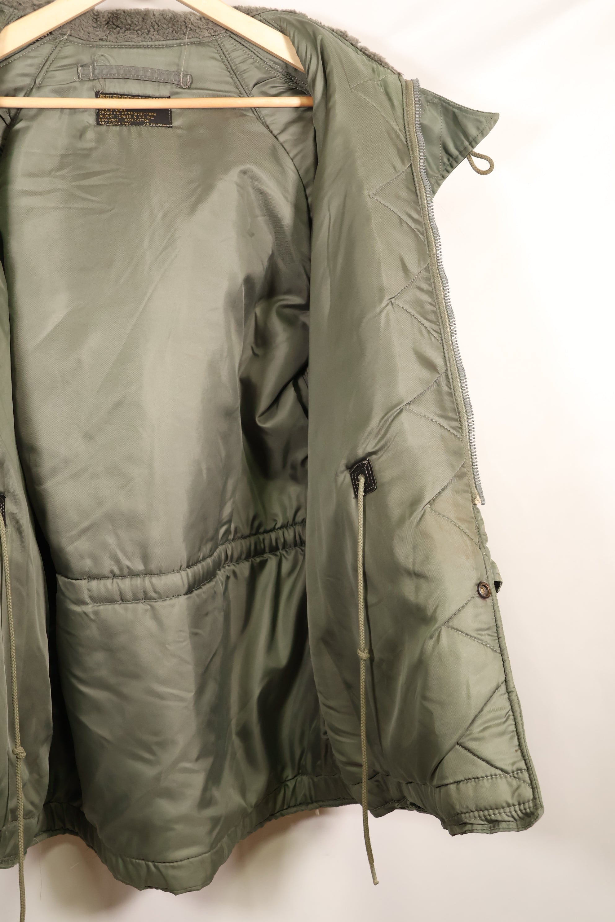 1950's Lot USAF N-3B Flight Jacket Black Tag Used
