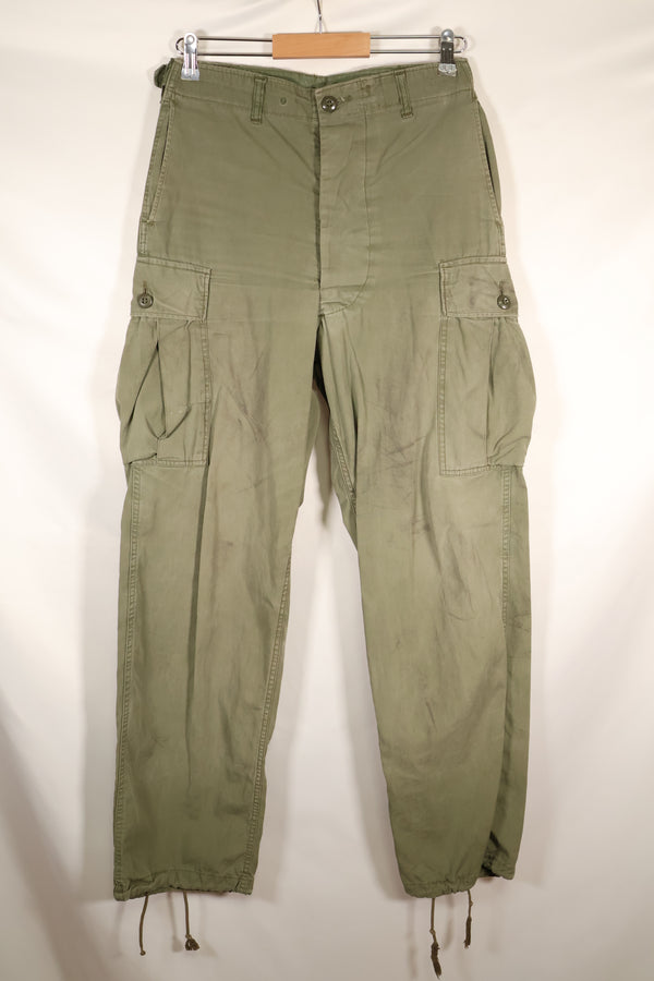 1964 Contract S-L 1st Model Jungle Fatigue Pants CRC Release Faded Used