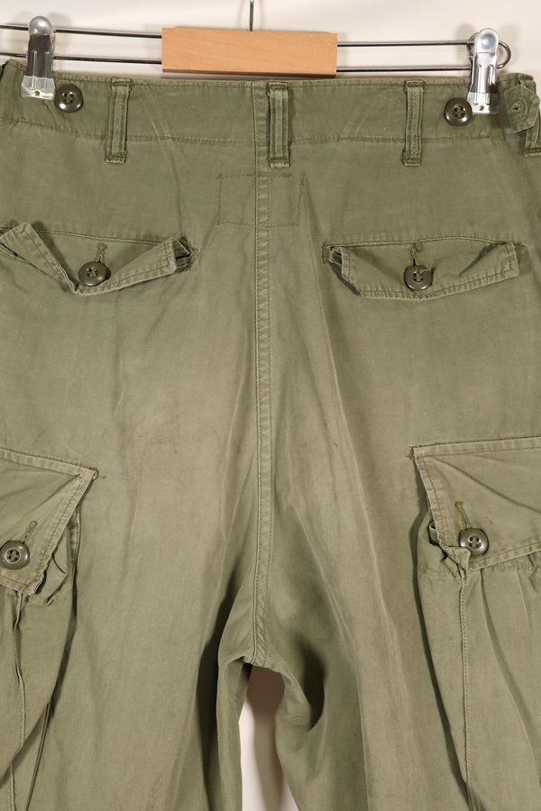 1964 Contract S-L 1st Model Jungle Fatigue Pants CRC Release Faded Used