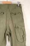1964 Contract S-L 1st Model Jungle Fatigue Pants CRC Release Faded Used