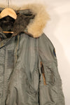 1950s EX-LARGE U.S. Air Force (USAF) N2-B Flight Jacket—Good Condition—Used