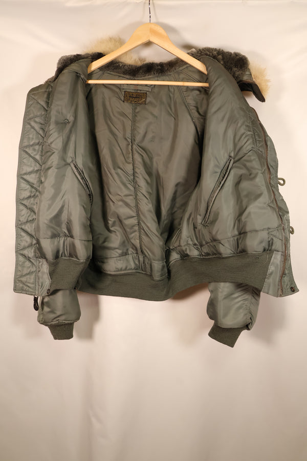 1950s EX-LARGE U.S. Air Force (USAF) N2-B Flight Jacket—Good Condition—Used