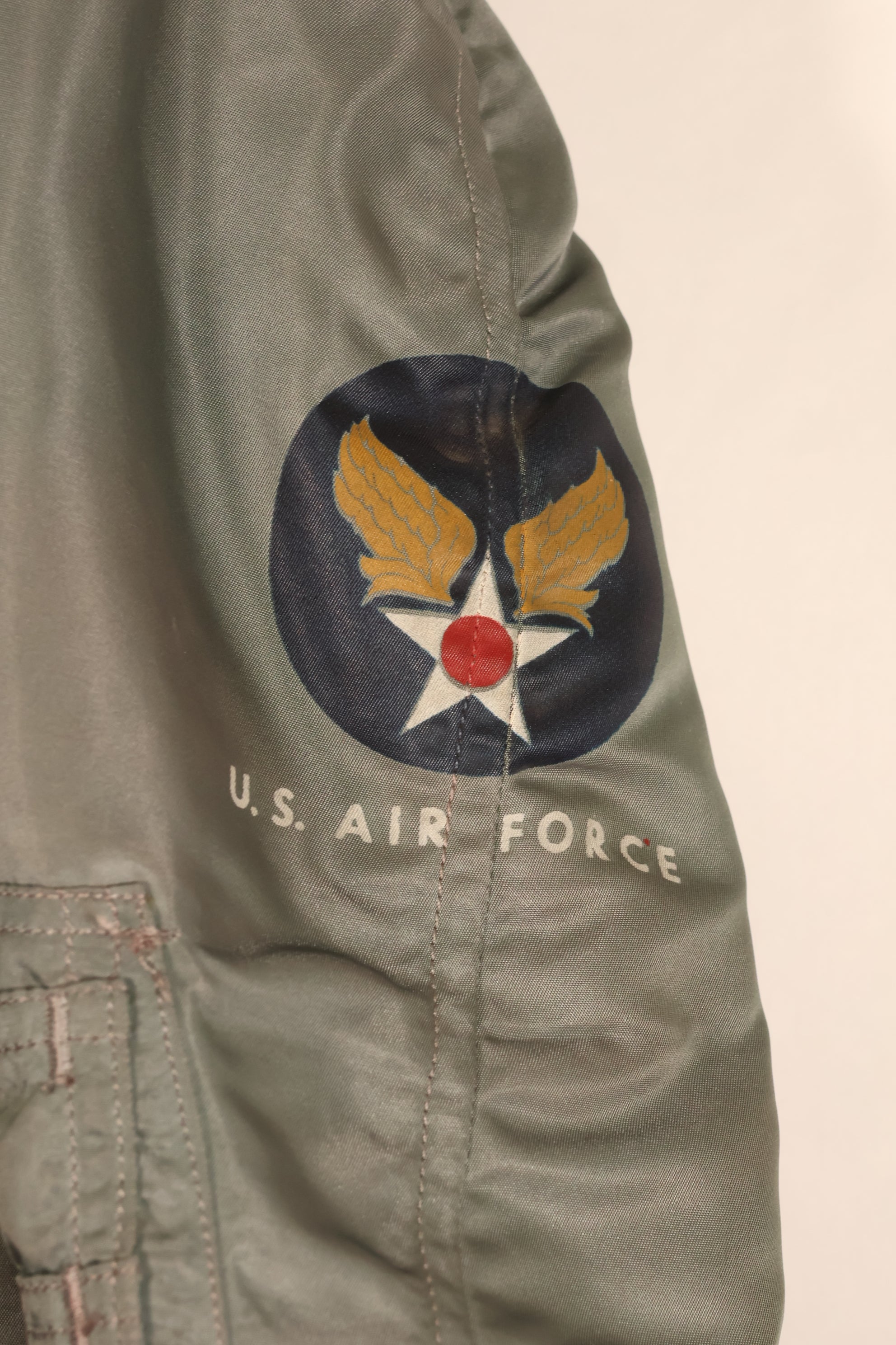 1950s EX-LARGE U.S. Air Force (USAF) N2-B Flight Jacket—Good Condition—Used