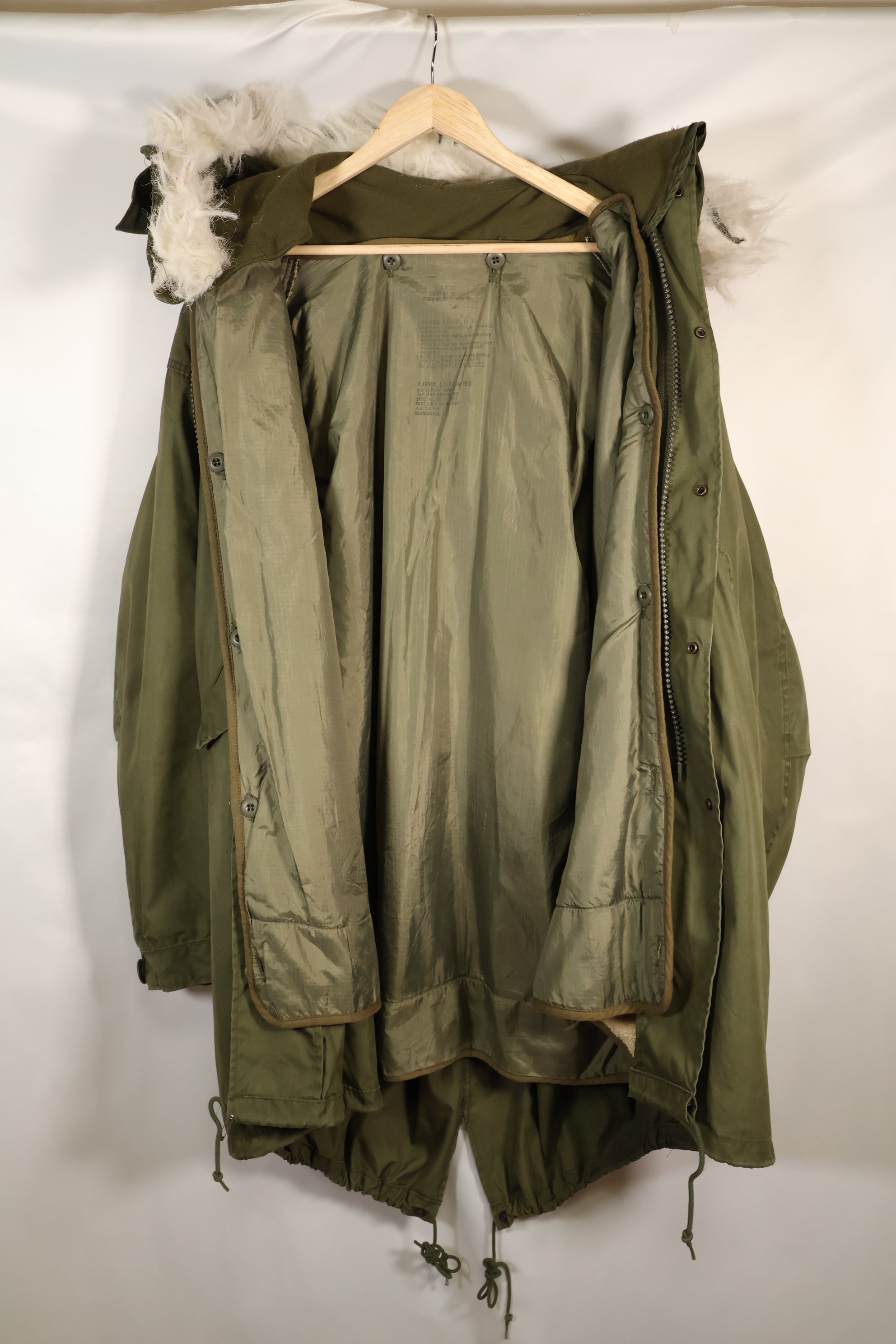 Year Mixed LARGE M65 Field Parka Set M51 with Liner Used D
