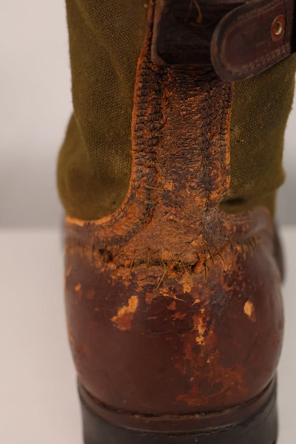 Actual 1951 tropical boots, commonly known as Okinawa boots, rare, used 10 27cm, large size