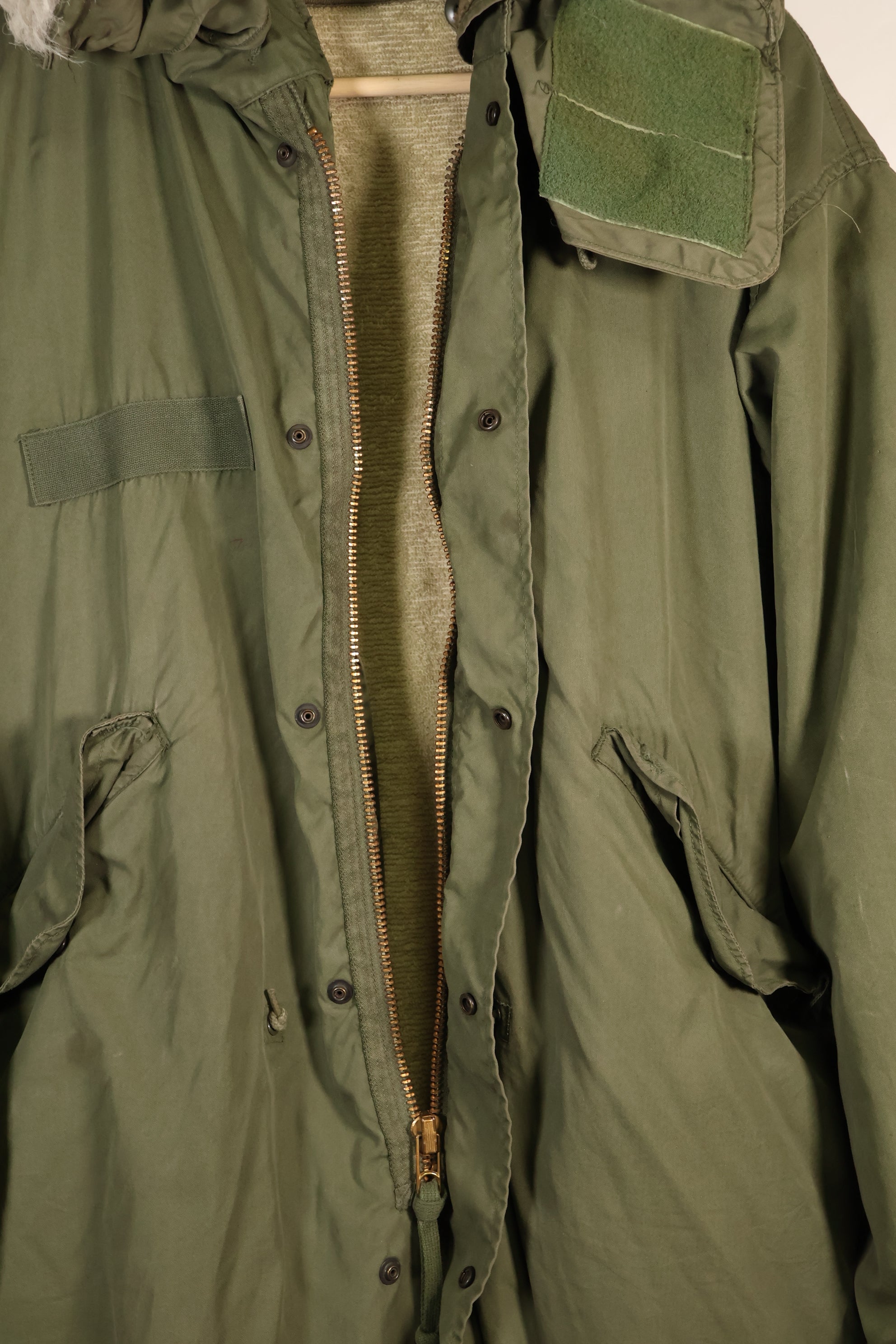 Year Mix 1972 Contract Shell S-R M65 Field Parka Set M51 with Liner Used E