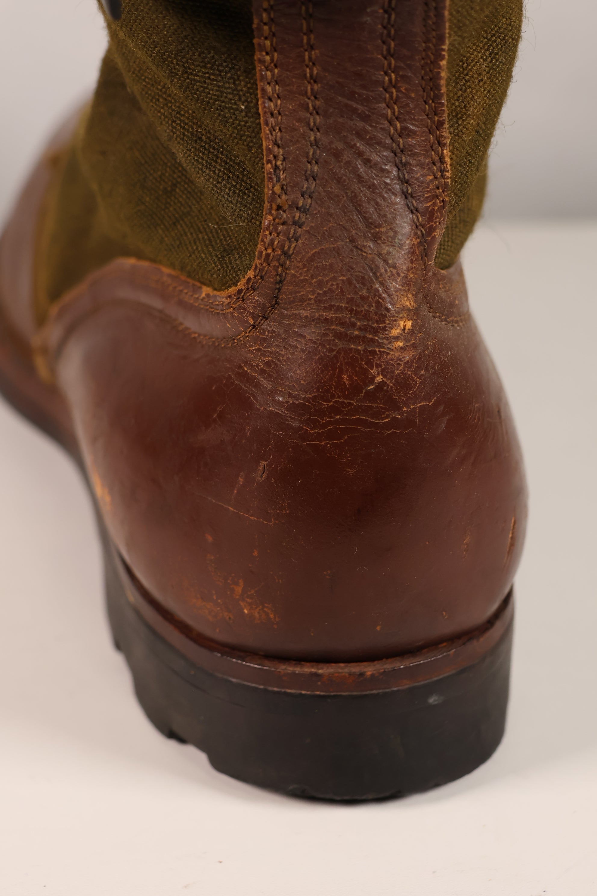 Actual 1951 tropical boots, commonly known as Okinawa boots, rare, used 10 27cm, large size