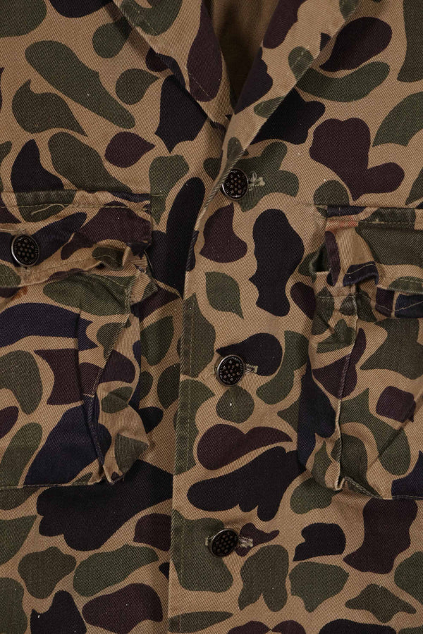 Real CIDG 13 Star Button Beogam Camouflage Shirt Local Made Frogskin Camouflage Used