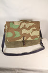 WWII German Luftwaffe splinter camouflage messenger bag made by Signal Depot, USA, using 1940s parts