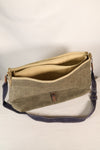 WWII German Luftwaffe splinter camouflage messenger bag made by Signal Depot, USA, using 1940s parts