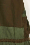 Real 1950s West German Airborne Jacket, splinter pattern, zipper failure, large size, used.