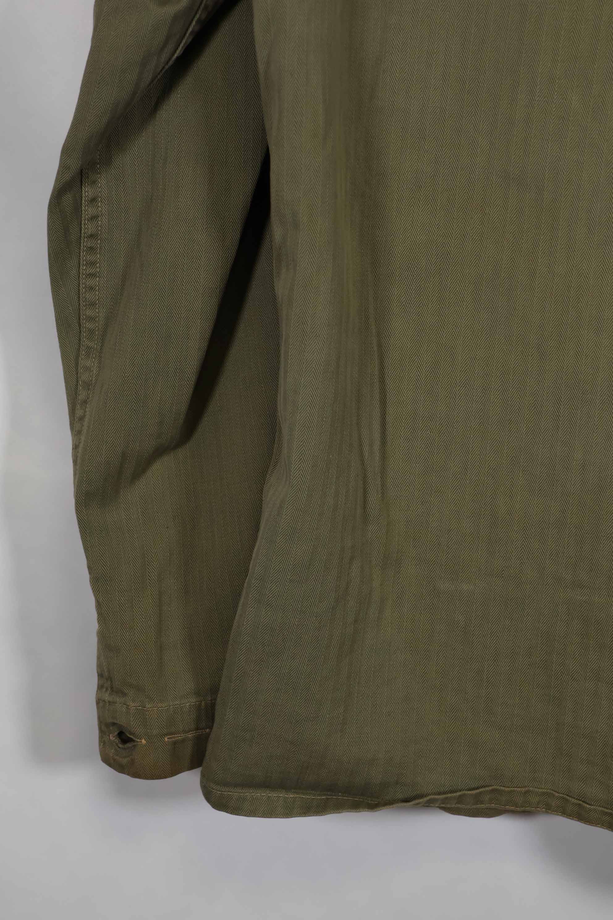 Real WWII 1940s P42 U.S. Marine Corps HBT Utility Uniform Jacket Used