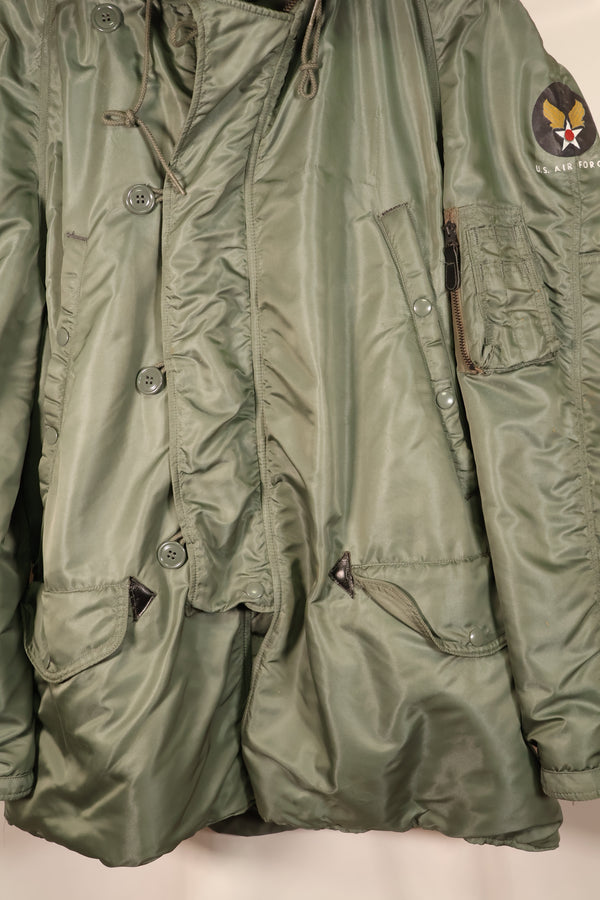 1963年契約　LARGE　アメリカ空軍　USAF　N3-B　寒冷地用エアクルージャケット　状態良い　中古品