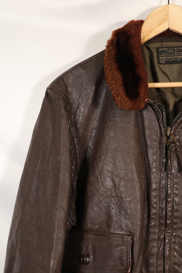 1963 Contract Size 44 US Navy G-1 Flight Jacket Intermediates Used