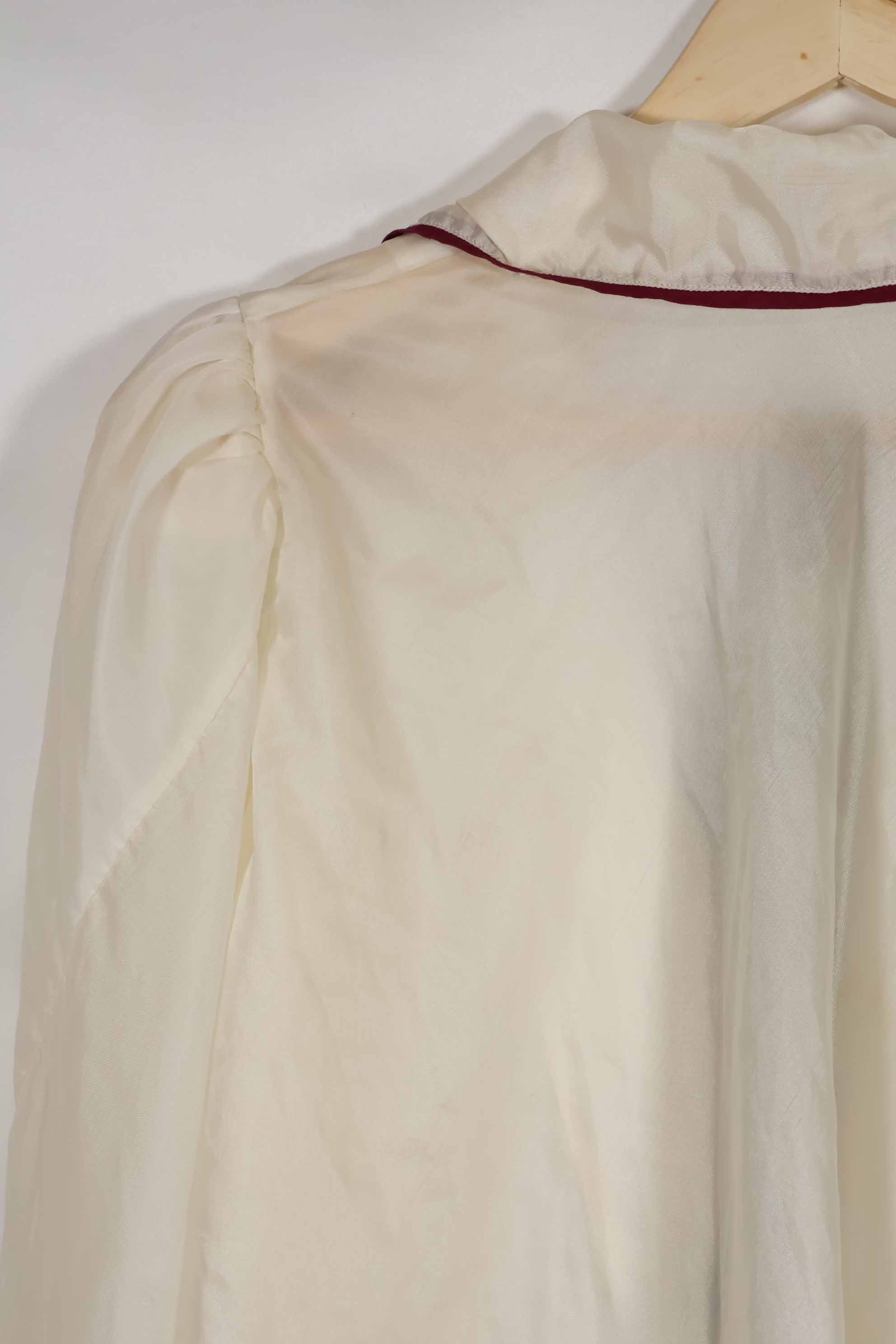 1940s-50s silk parachute women's nightshirt, used.