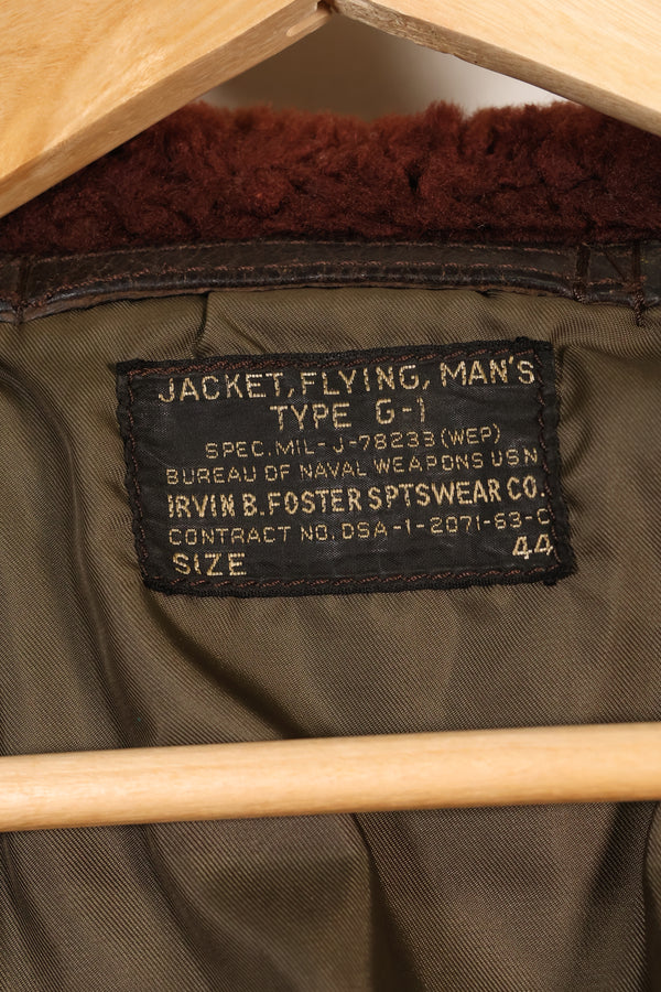 1963 Contract Size 44 US Navy G-1 Flight Jacket Intermediates Used