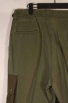 Real 1940s-50s US Army HBT pants, modified pockets, used.