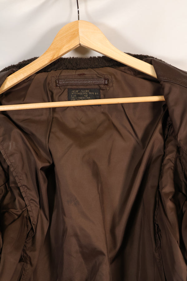 1971 Contract Size 42 US Navy G-1 Flight Jacket Intermediates Used