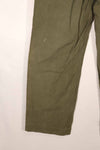 Real 1940s U.S. Army M45 cotton field pants, used.