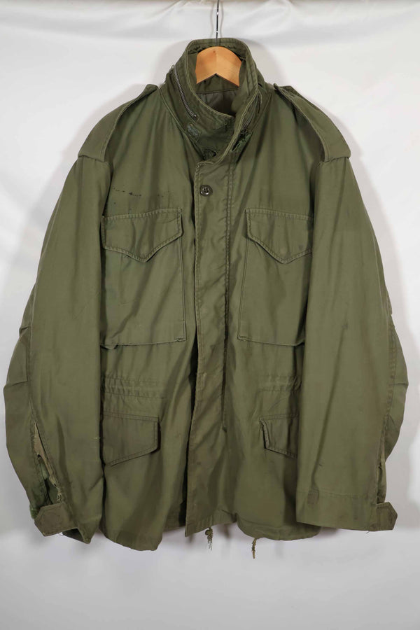 Real 1968 2nd Model M65 Field Jacket, gray liner, no tags, used.