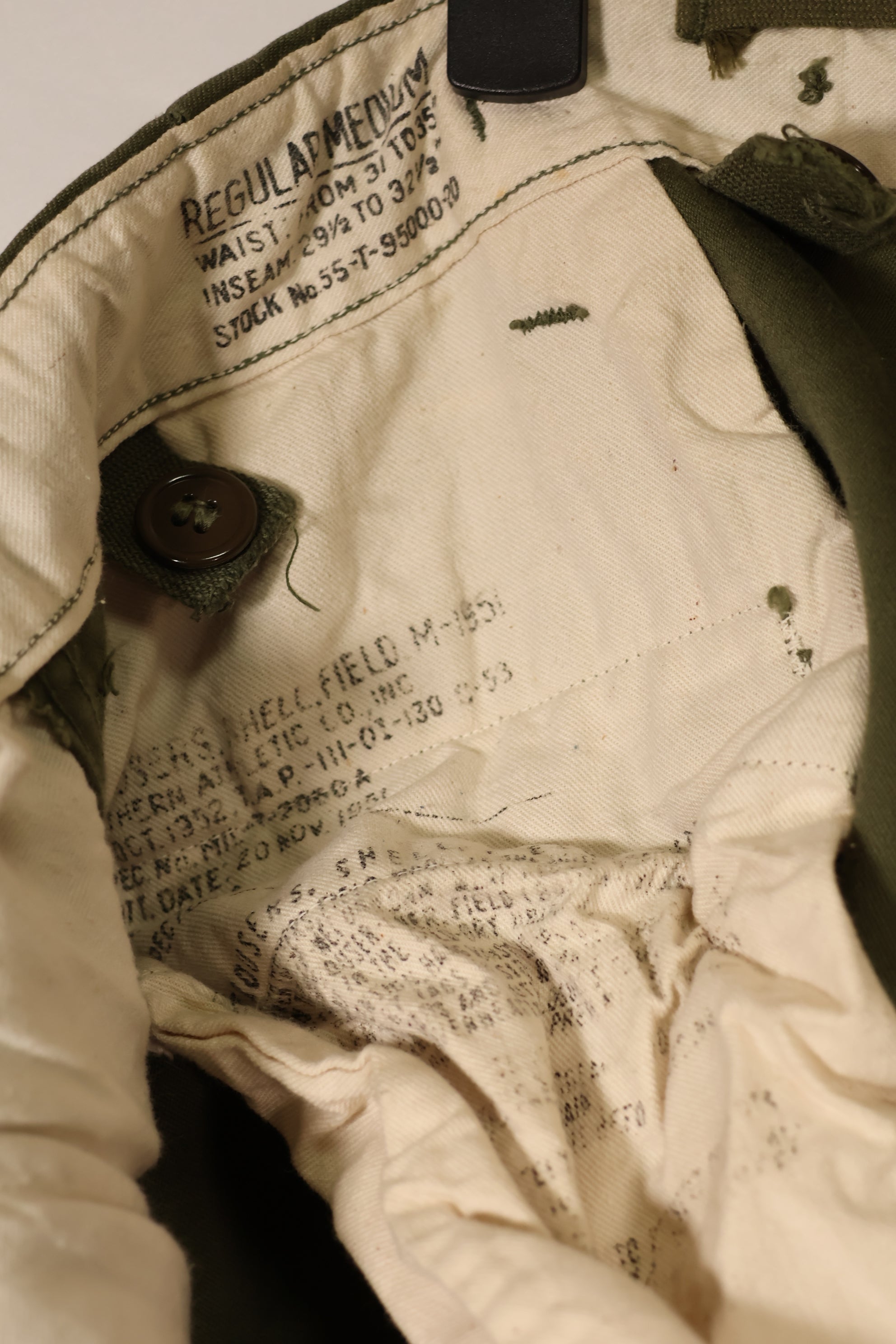 Real 1953 M51 cotton field pants, used M-R