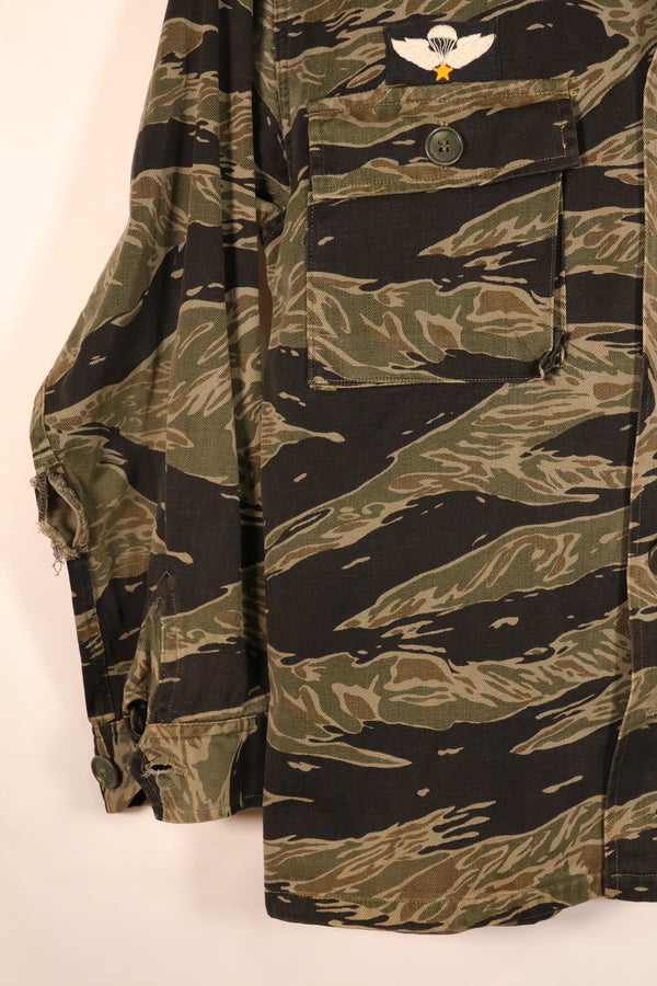 1960s - Silver Tiger - a-s - Tiger Stripe - Shirt - With Patch - Interpreter - Used 