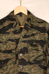 Circa 1965, Made in Japan, A-M, Silver Tiger, Asian Cut, Tiger Stripe Shirt, Good Condition, Used