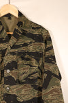Circa 1965, Made in Japan, A-M, Silver Tiger, Asian Cut, Tiger Stripe Shirt, Good Condition, Used