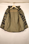 Circa 1965, Made in Japan, A-M, Silver Tiger, Asian Cut, Tiger Stripe Shirt, Good Condition, Used