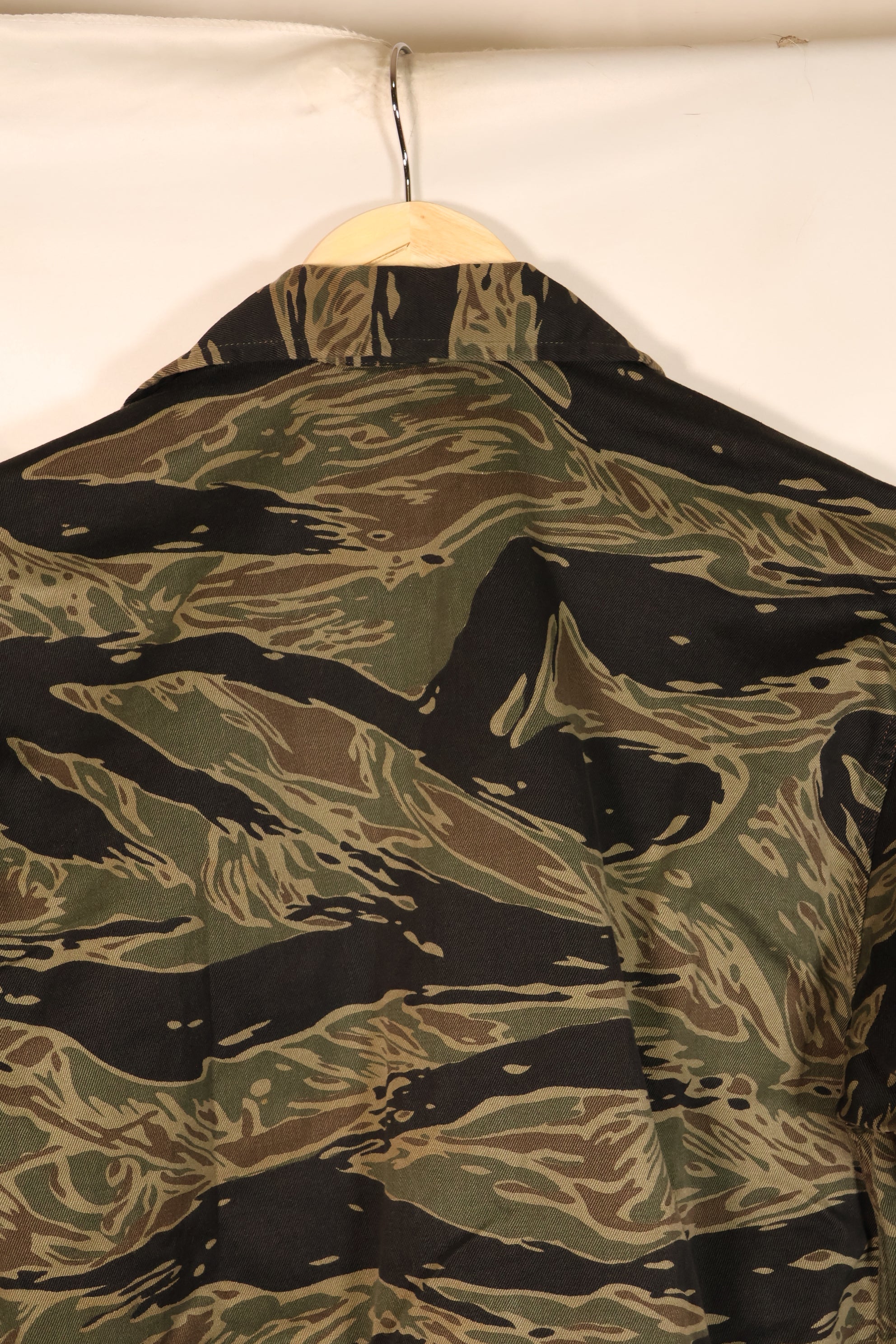 Circa 1965, Made in Japan, A-M, Silver Tiger, Asian Cut, Tiger Stripe Shirt, Good Condition, Used
