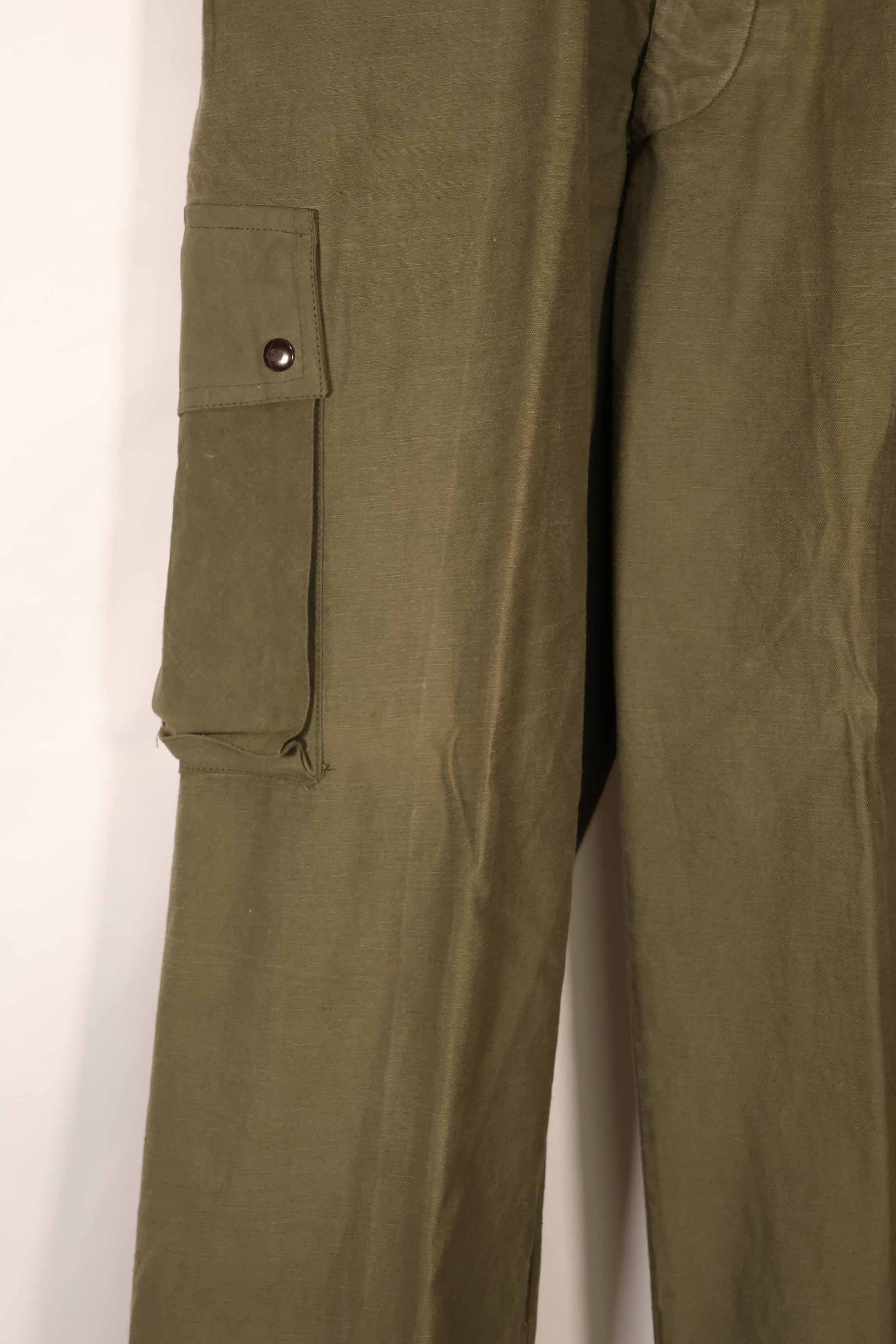 Real 1940s-50s US Army M45 cotton field pants, used.