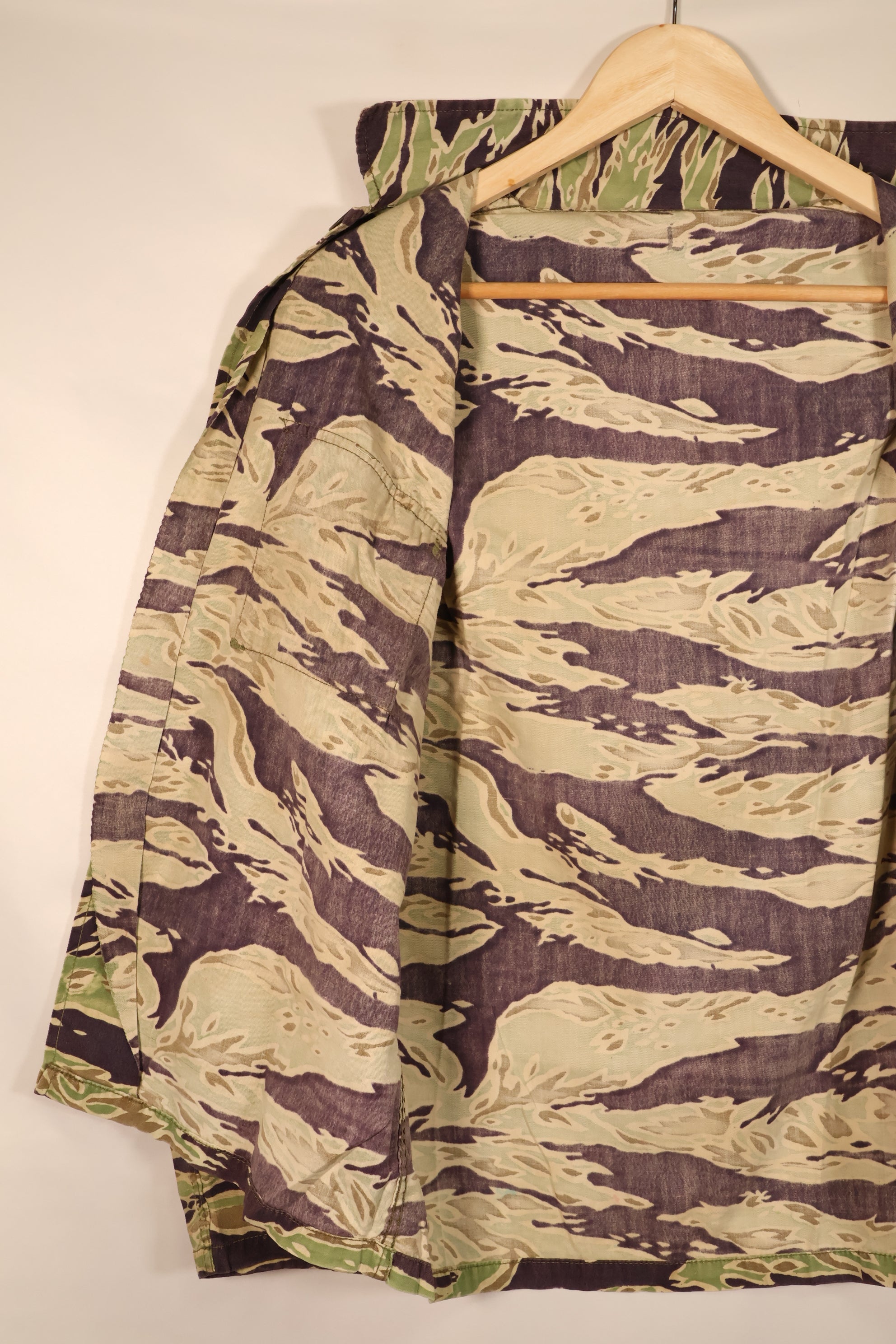 Late 1960s, A-L, Late War Lightweight, Tiger Stripe Shirt, Faded, Used