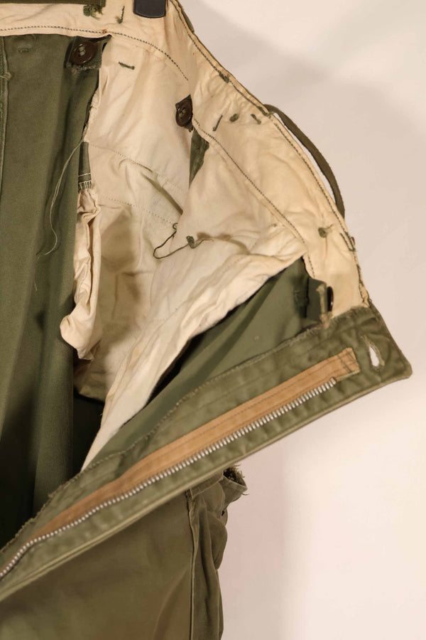 Real 1950s U.S. Army M51 Cotton Field Pants, used.