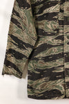 1960's 1/2 A-S Japanese Silver Tiger Shirt, Tiger Stripe, with local alterations, used.