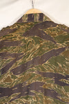 1960's semi A-M silver tiger shirt Asian cut epaulette modified used