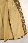 1970's manufactured in Okinawa, Japan, Beogum camouflage duck hunter hunting shirt, used.