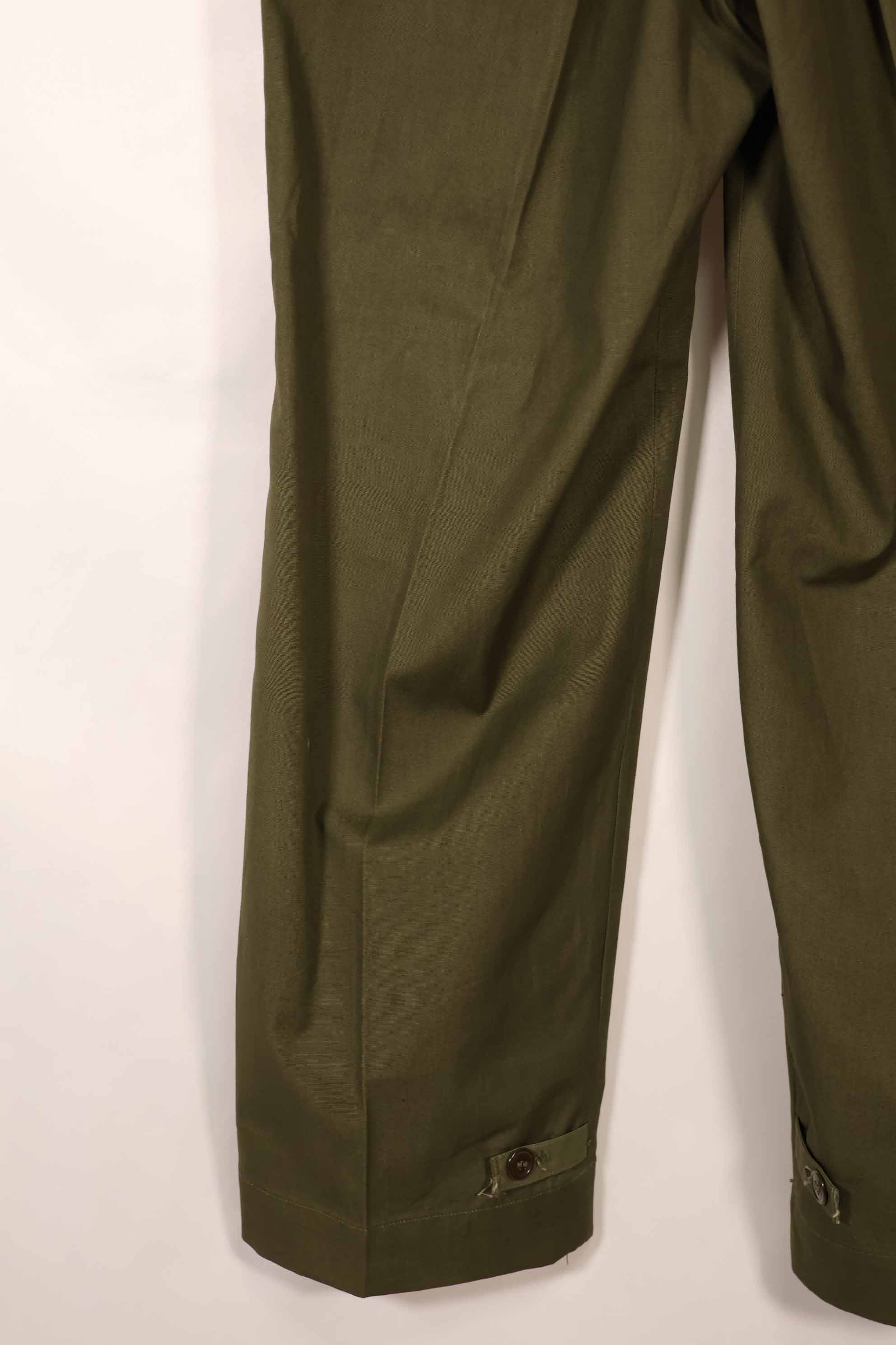 Real late 1940s - early 1950s M45 OD cotton field pants, almost unused, used.