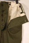 Real late 1940s - early 1950s M45 OD cotton field pants, almost unused, used.